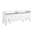 Manhattan Comfort - Meuble TV moderne DUMBO 62,99 po - Blanc-17,99 po L x 62,99 po l x 26,77 po H