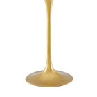 Modway - Drive Bois Bar Table, Or noir-Base de socle en fonte