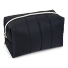 Fashion Stationery - Grand étui à crayons matelassé - 7.09 L x 3.94 W x 3.94 H po - Noir-Pour le rangement des crayons, des stylos et des petits accessoires