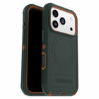 OtterBox - Étui Defender Pro MagSafe avec Contrôle de la Caméra pour iPhone 17 Pro - Coopersmith Vert-Construction robuste mais fine avec des bords en caoutchouc adhérents pour un transport sécurisé et une absorption des chocs