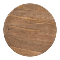 Zuo - Goblet Table d’appoint - Brun/Blanc-Bois de manguier apportant chaleur naturelle et élégance contemporaine