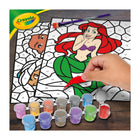 Crayola - Trousse d'autocollants mosaïques Paint & Peel - Princesses Disney-SÛR ET NON TOXIQUE : Pas d’ennuis pour les parents! La peinture Crayola est sûre et non toxique - elle convient parfaitement aux enfants de 5 ans et plus