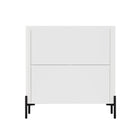 Manhattan Comfort - Buffet d’appoint moderne Abbey 31,5 po - Blanc-Nettoyage: Essuyez avec un chiffon humide, en évitant l’excès d’humidité. À éviter: Les produits chimiques agressifs ou les nettoyants abrasifs qui peuvent endommager la surface. Entretien: Gardez à l’écart de l’humidité excessive, car le produit peut gonfler ou se déformer s’il est exposé à l’eau ou à l’humidité. Protection: Utilisez des sous-verres ou des sets pour éviter les rayures ou les taches