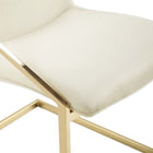 Modway - Pitch Performance Velvet Fauteuil à manger - Ivoire d’or-9
