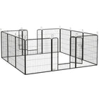 PawHut - Enclos pour Chien 12 Panneaux avec Porte pour Extérieur et Intérieur - 39 po H-Un excellent terrain de jeu qui peut également servir de cloison