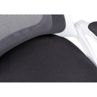 Monarch Specialties - 7269 Chaise De Bureau Dossier Haute Exec  - Blanc/Meche Gris-Dimensions de la boîte : 28 po L x 13 po L x 25 po H, poids de la boîte: 37 lb