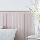 Modway - Celine Chenal Touffé Performance Velvet Lit plateforme Queen, Rose-Assemblée requise