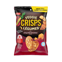 Dare - Crisps Légumes de Chipotle Cheddar épicé - 30 g - Paquet de 8-Fait avec de vrais légumes