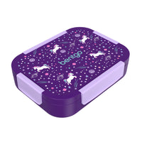 Bentgo - Boîte à lunch étanche Snap & Go pour enfants - Licorne- Mettez en valeur la personnalité de votre enfant et rendez les repas plus amusants grâce à des imprimés colorés uniques et des couleurs unies assorties à notre sac à lunch, notre bouteille d’eau, notre ensemble de couverts et notre sac à dos Bentgo Kids.