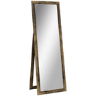 HOMCOM - Miroir pleine longueur - 20,1 po l x 57,9 po H - brun rustique-Miroir pleine longueur pour montrer votre look complet 