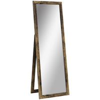 HOMCOM - Miroir pleine longueur - 20,1 po l x 57,9 po H - brun rustique-Miroir pleine longueur pour montrer votre look complet 