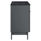 Modway - Render 30" Vanette de salle de bain - Gris Noir-Comptoir intégré