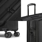 Bugatti - Ensemble de 3 valise souple - la Reborn - Noir-Poignée supérieure renforcée sur tous les modèles et poignée latérale renforcée sur les modèles moyens et grands