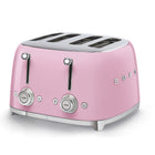 SMEG - Grille-pain 4 tranches 4x4 - rose-Obtenez un confort optimal avec le popup de tranches automatique.