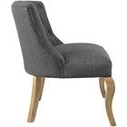 Modway - Royal Tissu rembourré Fauteuil - Gris-Rembourrage fin en polyester