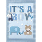 Mill Brook Studio - Cartes de souhaits Bébé avec enveloppes – 5-3/8 po x 7-3/4 po – Garçon : ourson – paquet de 18-Cartes de souhaits qualité boutique