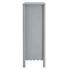 Modway - Emmeline 5 tiroirs festonnés Poitrine, Gris clair-Assemblée requise