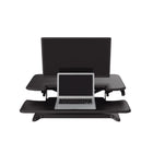 TygerClaw – Poste de travail assis/debout (TYDS13016)-Design compact ne dépassant pas du plateau