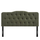 Modway - Annabel Mélange de lin premium Tête de lit Queen, Sauge-Assemblée requise