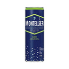 Montellier - Eau gazéifiée à la lime - 355 ml - paquet de 10-Eau avec du citron vert