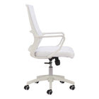 Zuo - Jett Low Back Chaise de bureau - Blanc-Garantie limitée de 3 ans