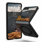 UAG - Étui Mouve avec aimant pour Galaxy Z Flip 7 – Cendre-Installation simple : design qui s’emboîte solidement / adhésif inclus pour fixer l’appareil à l’étui