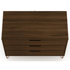 Manhattan Comfort - Rockefeller commode moderne du milieu du siècle 35,24" - brun-10