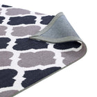 Modway - Lida Treillis marocain Tapis de 5 pi l x 8 pi L - Charbon de bois et noir-Résistant aux taches / Facile à nettoyer