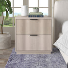 Hudson&Canal - Table de chevet Yarden 24 po - Blanc aulne-Caractéristiques assemblage facile