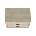 Manhattan Comfort - Table de nuit moderne Evelyn 32" à 3 tiroirs - Naturel-Garantie limitée du fabricant de 30 jours