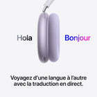 Apple - AirPods Max 2 (USB-C) - Mauve-Design Acoustique: Arceau avec maille filet respirant, coussinets en mousse mémoire et tissu exclusif et tiges télescopiques pour un ajustement exceptionnel