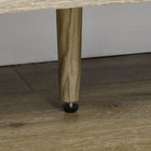 HOMCOM - Buffet moderne 47,2 po L, meuble de rangement - brun-Fabriqué avec une structure en panneau de particules et des pieds en bois de pin pour plus de robustesse 