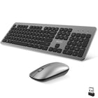 Delton - Ensemble clavier et souris sans fil ultra-fin K100 - argent-Cet ensemble clavier et souris sans fil 2,4 GHz fonctionne en silence et vous accompagne partout où vous en avez besoin.