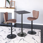 Zuo - Elevate Tabouret de bar - Brun - Ensemble de 2-Assemblage requis