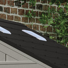 Suncast - Remise de rangement Everett 6 pi x 5 pi - Gris colombe-Évents fonctionnels pour la circulation de l’air.