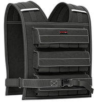 Soozier - Gilet lesté ajustable 33 lbs avec 15 poids-Comprend 15 sacs de poids amovibles de 2 lb (0,95 kg) pour un poids ajustable 
