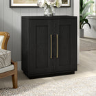 Hudson&Canal - Meuble d'appoint Tillman 28 po de largeur - Grain noir-Caractéristiques assemblage facile