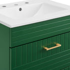 Modway - Daybreak 24" Vanette de salle de bain - Vert Blanc-Assemblée requise