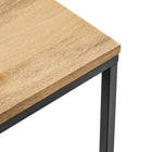 Modway - Zora Bois carré et métal Table d’appoint - Chêne-8