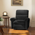 HOMCOM - Fauteuil inclinable électrique rembourré avec ports de chargement USB - noir-Balancement doux offrant une relaxation apaisante au quotidien 