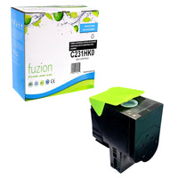 fuzion - Lexmark (C231HKO) Cartouche De Toner Compatible - Rendement Haut - Noir-Couleur d'encre: Noir