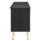 Modway - Chaucer Bureau - Noir-Pieds ajustables