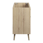 Modway - Maverick 36" Lavabo de l’armoire à vanité de la salle de bain non inclus - Oak White-6