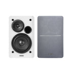Edifier - R1280T Enceintes de bibliothèque alimentées par batterie de style technologique - Blanc-Accédez au volume, aux aigus, aux basses et bien plus encore à portée de main grâce à une télécommande facile à utiliser