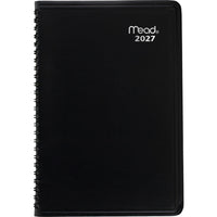 Mead - Cahier de rendez-vous hebdomadaire/mensuel Contempo 2027 - 10 7/8 po H x 8 1/4 po l - noir - bilingue-12 mois avec onglet : janvier 2027 à décembre 2027