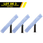 Gritt Commercial - Lave-vitres pivotant robuste de 18 po - Usage commercial - Lot de 3-Le manche pivote à 180° pour atteindre facilement les coins, les rebords et les appuis de fenêtre