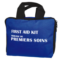 First Aid Central - Trousse de Premiers Soins Essentielle - Étui souple bleu - Ensemble de 173 morceaux-Conçue pour traiter une variété de blessures, y compris les plaies, les coupures et les éraflures
