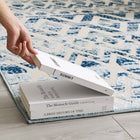 Modway - Reflect Treillis marocains Tamako Diamond et Chevron Tapis intérieur / extérieur de 5 pi l x 8 pi L - Ivoire et bleu-Sisal 100% polypropylène