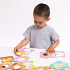 Banana Panda - Puzzles d'association d'animaux de la ferme, à partir de 2 ans-La boîte pratique avec poignée de transport est idéale pour le stockage et l'emporter avec le puzzle en déplacement