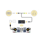 Hercule - DJControl Mix, manette Bluetooth sans fil DJ pour téléphones intelligents-Mélangez facilement sur votre téléphone intelligent via bluetooth. la connexion à faible consommation d’énergie est simple et rapide